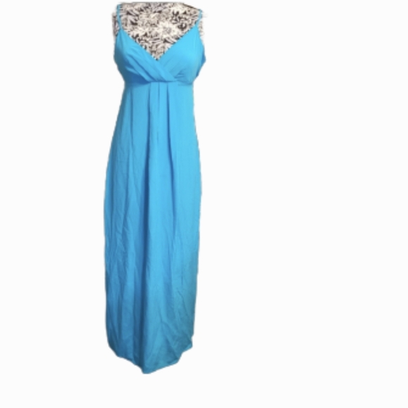Cynthia Rowley 100%silk surplice long gown sz 4 wedding  prom homecoming - Picture 1 of 10